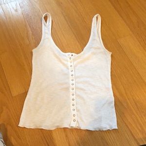 White free people tank top